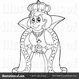 Queen Clipart Illustration Visekart Royalty Rf Clipground sketch template