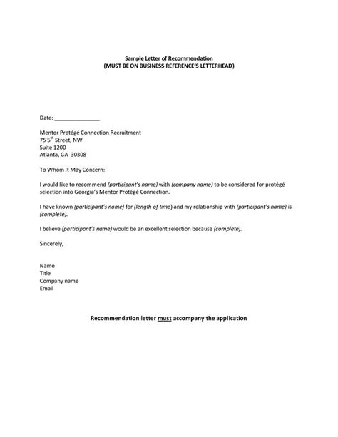professional reference sample recommendation letter jos gandosreference letter examples business