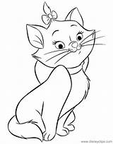 Marie Coloring Pages Aristocats Disneyclips Disney Posing Funstuff sketch template