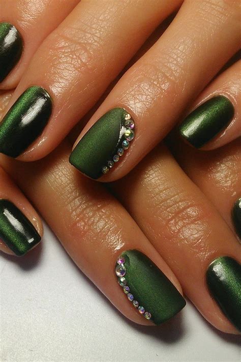 green manicur manicure nails green