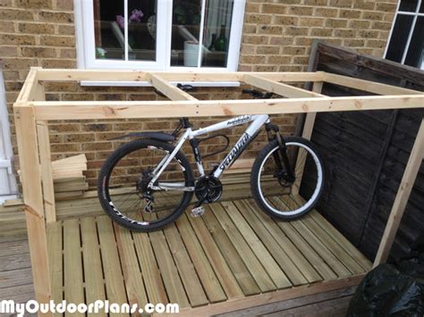 diy bike shed myoutdoorplans  woodworking plans