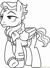 Coloring Wind Pages Rider Magic Pony Friendship Little Coloringpages101 Color sketch template
