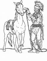 Coloring Pages Native Horse American Indian Color Indians Preparing His Tribes Kids Horses Adult Kidsplaycolor Yahoo Search Printable Getcolorings Feathers sketch template