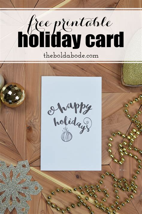 printing  holidays  printable holiday greeting card