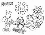 Fruit Coloring Salad Pages Kids Color Activities Fun Drawing Worksheet Funny Printable Happy Lovely Getdrawings Print Families Living Getcolorings sketch template