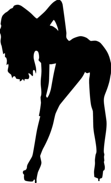 sexy silhouette pin up girl window wall decal vinyl car sticker ebay