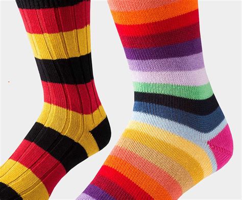 striped country socks british made cordings