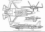 Jsf Lockheed Lightning Caza Ataque Blueprints Aviones sketch template
