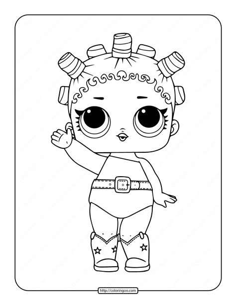 printable lol surprise glamour queen coloring page