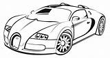 Bugatti Chiron Coloring Pages Car Cars sketch template