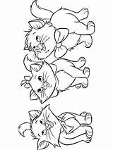 Aristocats Coloring Pages Cat Marie Disney Color Popular sketch template