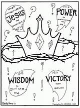 Coloring Jesus King Pages Crown Saul Christ Gospel Printable God Kids Wisdom Children Follow Sunday School Getdrawings Makes Following Ministry sketch template