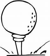Golf Ball Coloring Pages Printable Drawing Rugby Color Clipart Clip Version Click Categories Supercoloring sketch template