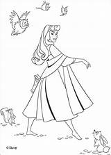 Aurora Princess Coloring Pages Animals Hellokids Print Color Disney Sleeping Beauty sketch template