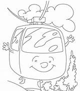 Cable Car Dwdr Bananas Coloring Dover sketch template