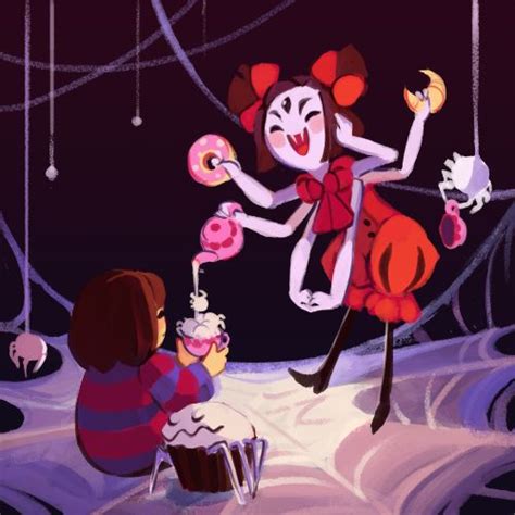 Undertale Muffet And Frisk Ahhh This Is So Cute I