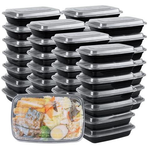 buy meal prep container  oz  pack single  compartment food meal