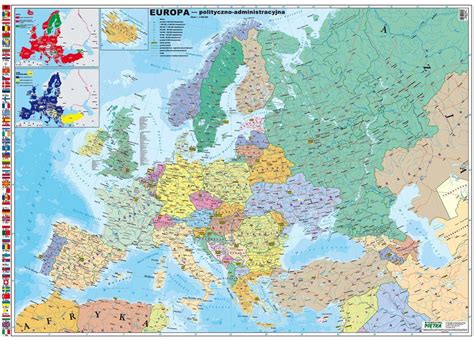 geografia pomoce dydaktyczne mapa ścienna europy