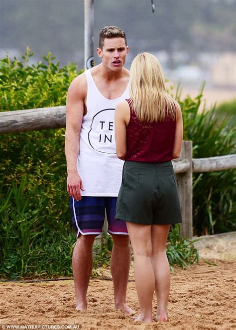 home and away s raechelle banno films dramatic scenes daily mail online