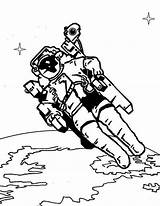 Astronaut Orbit sketch template