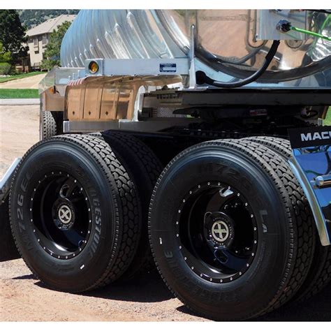 black aluminum custom oval style indy semi truck wheel kit buy