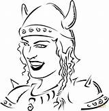 Viking Coloring Pages Woman Drawing Printable Coloriage Vikings Gratuites Face La Print Les Color Drawings Thor Norse sketch template