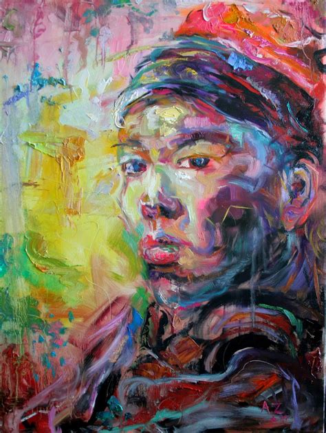 anton zhou  talented young artist  portrait  oil
