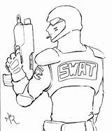 Swat Drawing Getdrawings sketch template