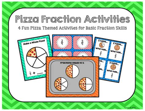 pizza fraction activities  fun pizza themed activites  basic