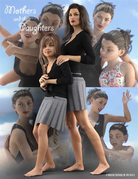 Oreschnick Poses Mothers And Their Daughters Poses 3d