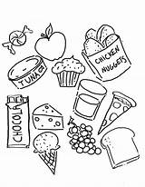 Alimentos sketch template