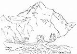 Glacier Drawing Getdrawings sketch template