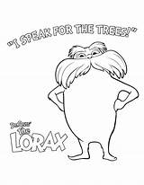 Lorax Coloring Pages Printable Print Seuss Dr Kids Colouring Template Earth Tree Color Truffula Drawing Traceable Sheets Drawings Sheet Activities sketch template