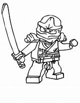 Kai Ninjago Lego Coloring Pages Getcolorings sketch template