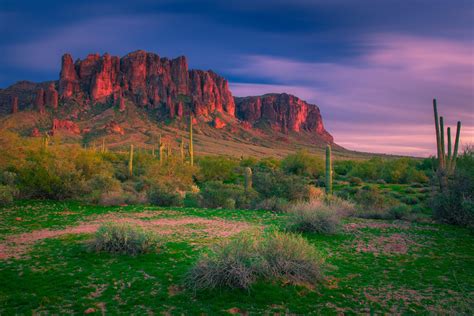 superstition mountains  blue hour apache junction arizona    rearthporn
