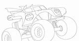 Monster Truck Coloring Batman Pages Printable Getcolorings Color sketch template