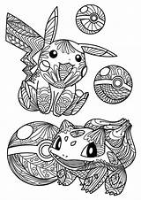 Pokemon Coloring Pages Book Kids Mandala Colouring Pokémon Printable Pikachu Print Craftgossip Cartoon sketch template