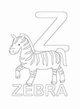 Coloring Alphabet Letter Zebra Pages Preschool Printables Toddler Worksheets Rylee Alphabets sketch template
