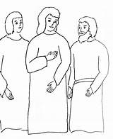 Emmaus Discepoli Gloom Risen Colouring Disciples sketch template