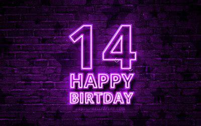 imagens feliz aniversario de  anos  violeta neon texto