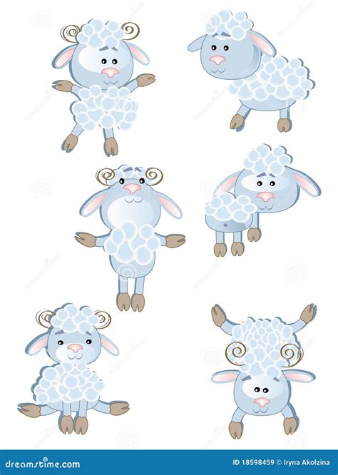 schapen vector illustratie illustration  vrolijk pret