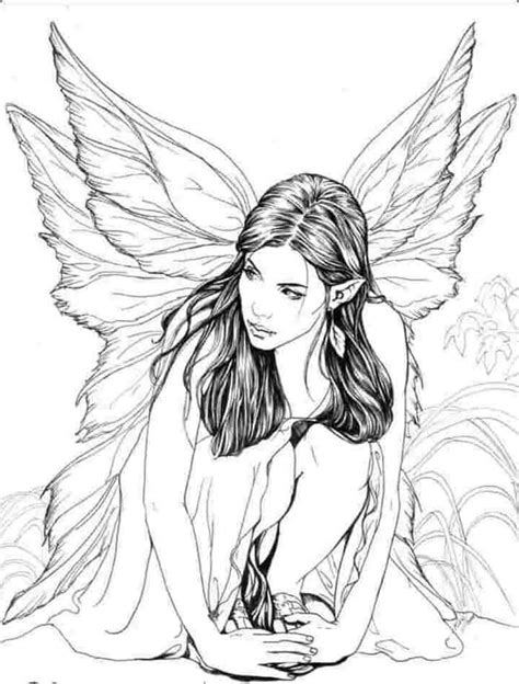 famous coloring pages  beautiful fairies references