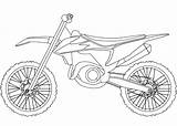 Dirt Bike Coloring Pages Motorcycles Printable Kids Crf Honda Kawasaki sketch template
