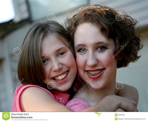 sweet sisters stock images image 2946234