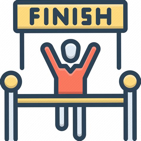 finish complete  conclude  conclusion closing icon   iconfinder