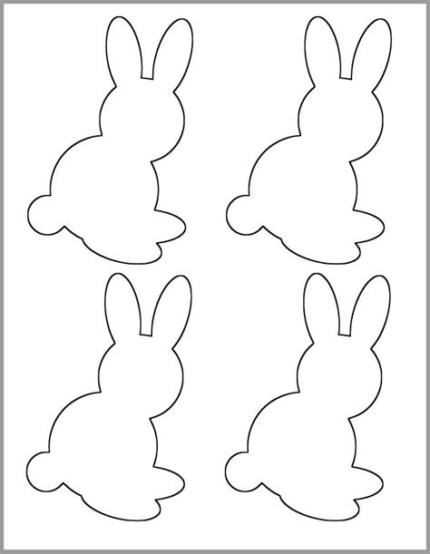 cut  printable bunny template