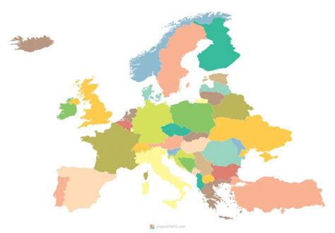Mapa Político Da Europa Para Completar — SÓ Escola