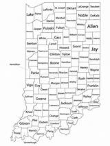 Indiana Counties Names sketch template
