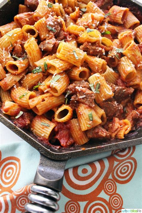 easy hearty rigatoni  italian sausage family dinner recipe
