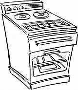 Oven Stove Coloring Clipart Drawing Pages Line Microwave Clip Truck Tow Drawings Library Household Getdrawings Book Cliparts Clipground sketch template